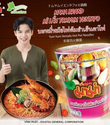 Mì cúp lẩu Zentafo vị TomYum Mama Thailand 60g thùng 24 cup | Eihatsu